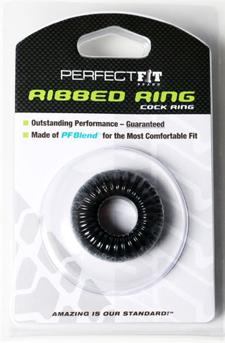 Ribbed Ring - Black by Perfect Fit