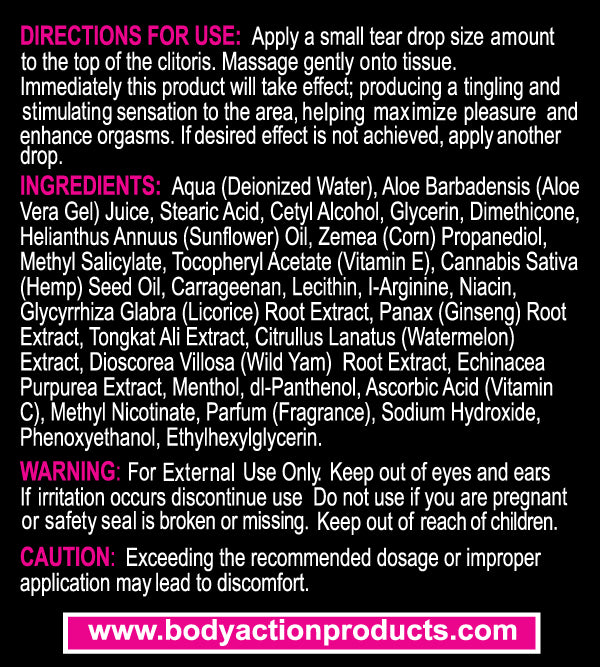 Hempleasure for Women 0.5 Oz 15 ml by Body Action