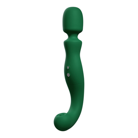 Femme Funn Naya Wand Vibrator — Dark Green, 11 Modes, 3.7" Insertable - FF-1058-17