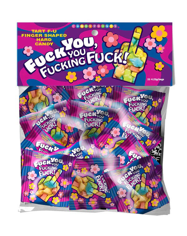Little Genie Middle-Finger Novelty Candy — 25 Mini Packs (125 Candies) - LG-CP1259