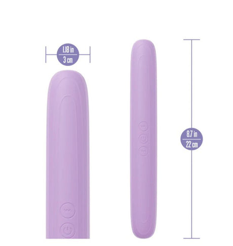 Blush Play With Me Double-Ended Silicone Vibrator — Purple - BL-22611