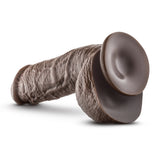 Blush Dr. Skin Mr. D 8.5 Inch Dildo — Chocolate (6.8" Insertable) - BL-15456
