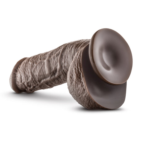 Blush Dr. Skin Mr. D 8.5 Inch Dildo — Chocolate (6.8" Insertable) - BL-15456