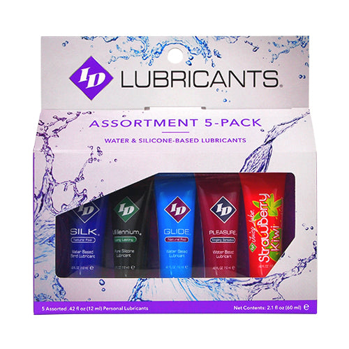 I.D. Lubricants Assorted 5-Pack Sampler — Personal Lubricants - ID-SPL-02