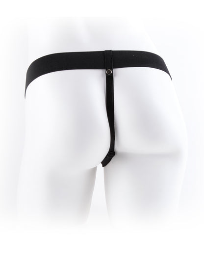 Fetish Fantasy Series 9 Inch Vibrating Hollow Strap-on With Balls - Flesh by Pipedream