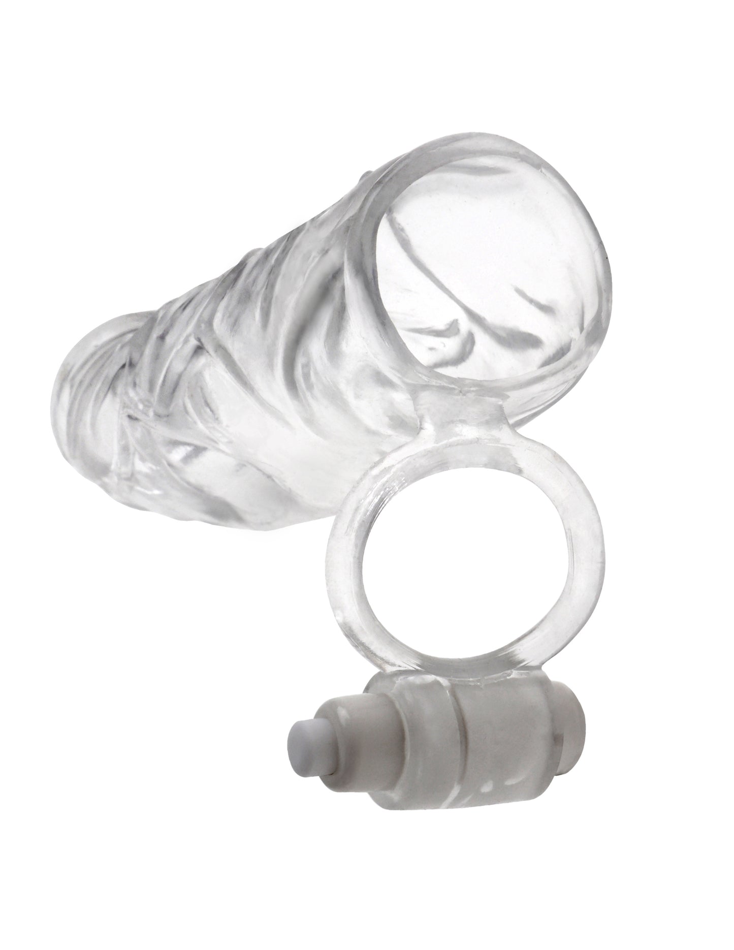 Fantasy X-Tensions Vibrating Super Sleeve - Clear by Pipedream