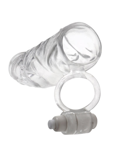 Fantasy X-Tensions Vibrating Super Sleeve - Clear by Pipedream