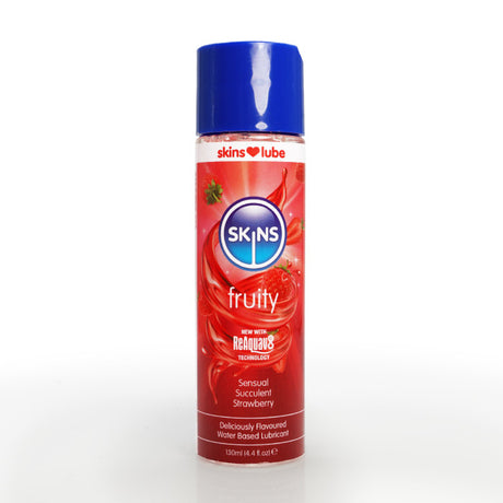 Creative Conceptions Skins Strawberry Water-Based Lubricant — 4.4 oz - CC-SKLUBSTR4