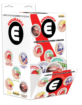 Hott Products Endurance Condoms — 144 Count Assorted Flavors - HTP3319-D