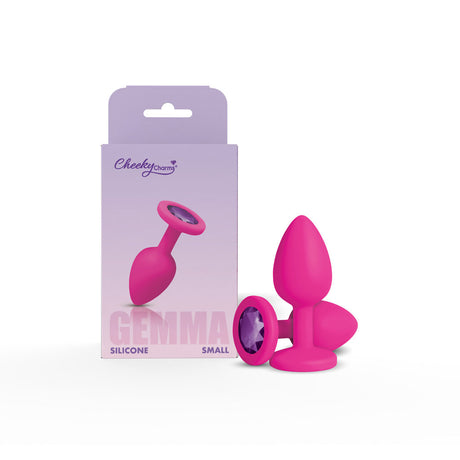 Gemma Purple Gem Pink Silicone Plug - Small