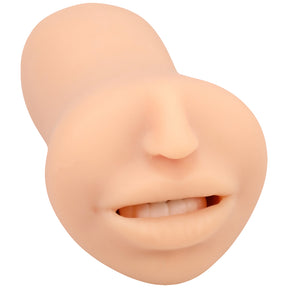 Doc Johnson Cum Guzzler Ultraskyn Mouth Masturbator — Vanilla, 5.5 in - DJ0684-53-BX