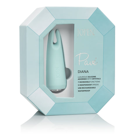 JOPEN Pav Diana Travel-Size Dual-Teaser Vibrator with Crystal Accents - JO8005303