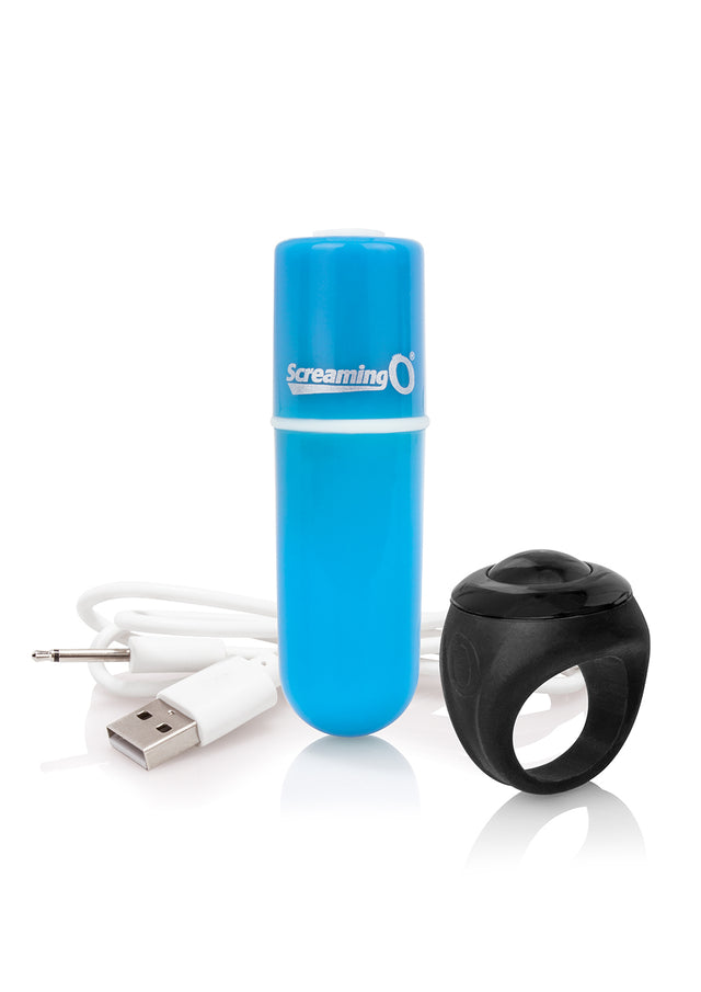 Screaming O Charged Vooom Remote Control Bullet — Blue - AVR-BU-101E