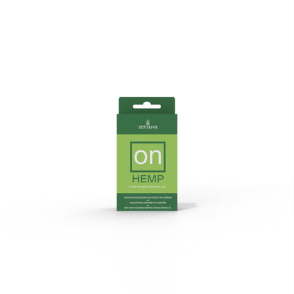 On Hemp Infused Arousal Oil -Medium Box - 0.17 Fl. Oz. by Sensuva