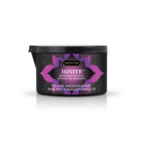 Kama Sutra Ignite Massage Candle — Island Passion Berry, 6 oz - KS10199