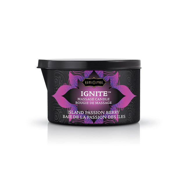 Kama Sutra Ignite Massage Candle — Island Passion Berry, 6 oz - KS10199