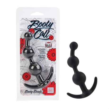 CalExotics Booty Call Anal Beads — Silicone, Black - SE0396302