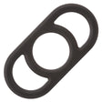 CalExotics Alpha Liquid Silicone Commander Cock Ring — Black - SE1492212