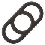 CalExotics Alpha Liquid Silicone Commander Cock Ring — Black - SE1492212