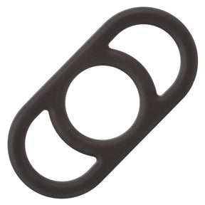 CalExotics Alpha Liquid Silicone Commander Cock Ring — Black - SE1492212