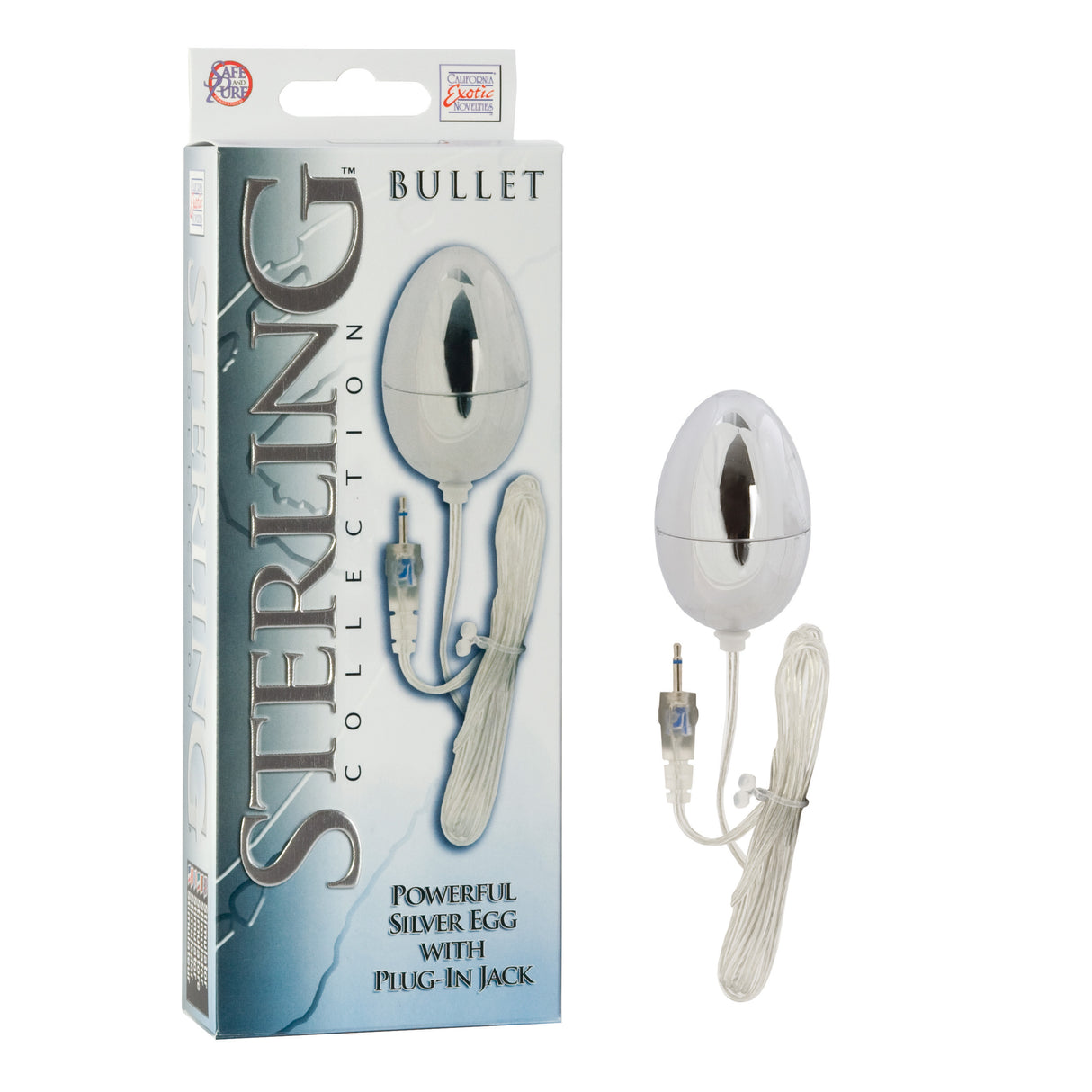CalExotics Sterling Collection Silver Egg Bullet - SE1099303