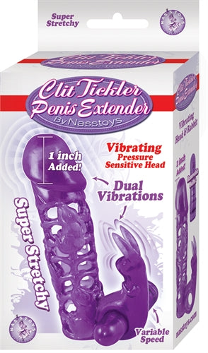 Clit Tickler Penis Extender - Purple by Nasstoys