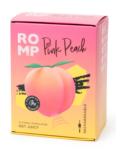 ROMP Pink Peach Pleasure Air Vibrator — 14 Intensity Levels - RM3093