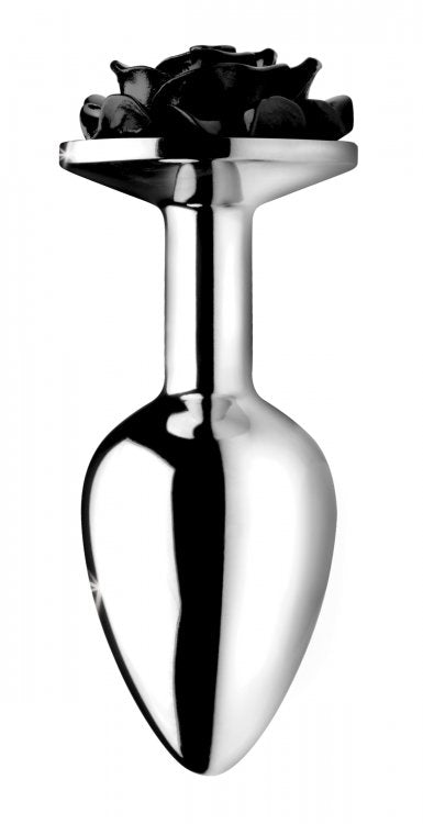 Black Rose Anal Plug - Large by XR Brands