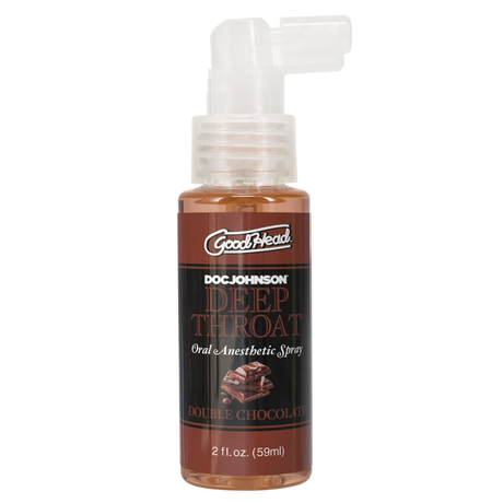 GoodHead by Doc Johnson Deep Throat Spray — Double Chocolate, 2 fl oz - DJ1366-06-BX