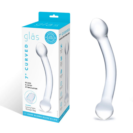 7 Inch Curved Glass G-Spot Stimulator by Electric Novelties