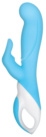 Evolved Novelties Raging Rabbit Vibrator — Blue, 8" - EN-RS-9896-2