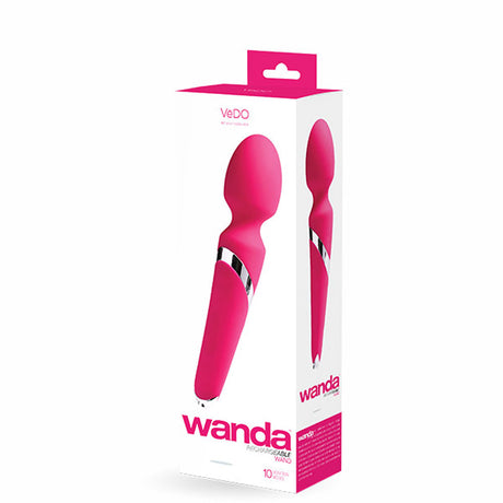 VeDO Wanda Rechargeable Wand — Foxy Pink - VI-W0109