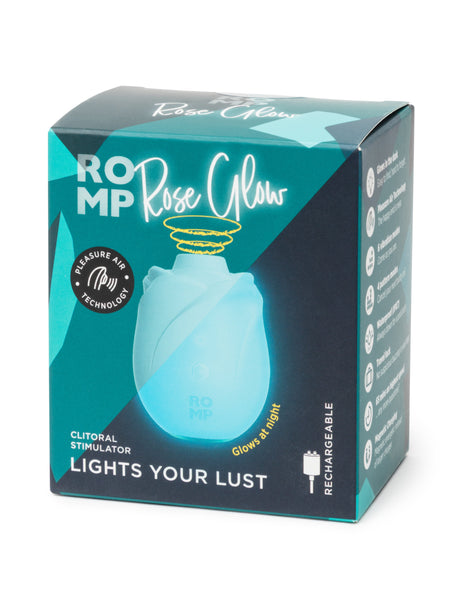 ROMP Rose Glow Clitoral Stimulator — Glow-In-The-Dark - RM4694