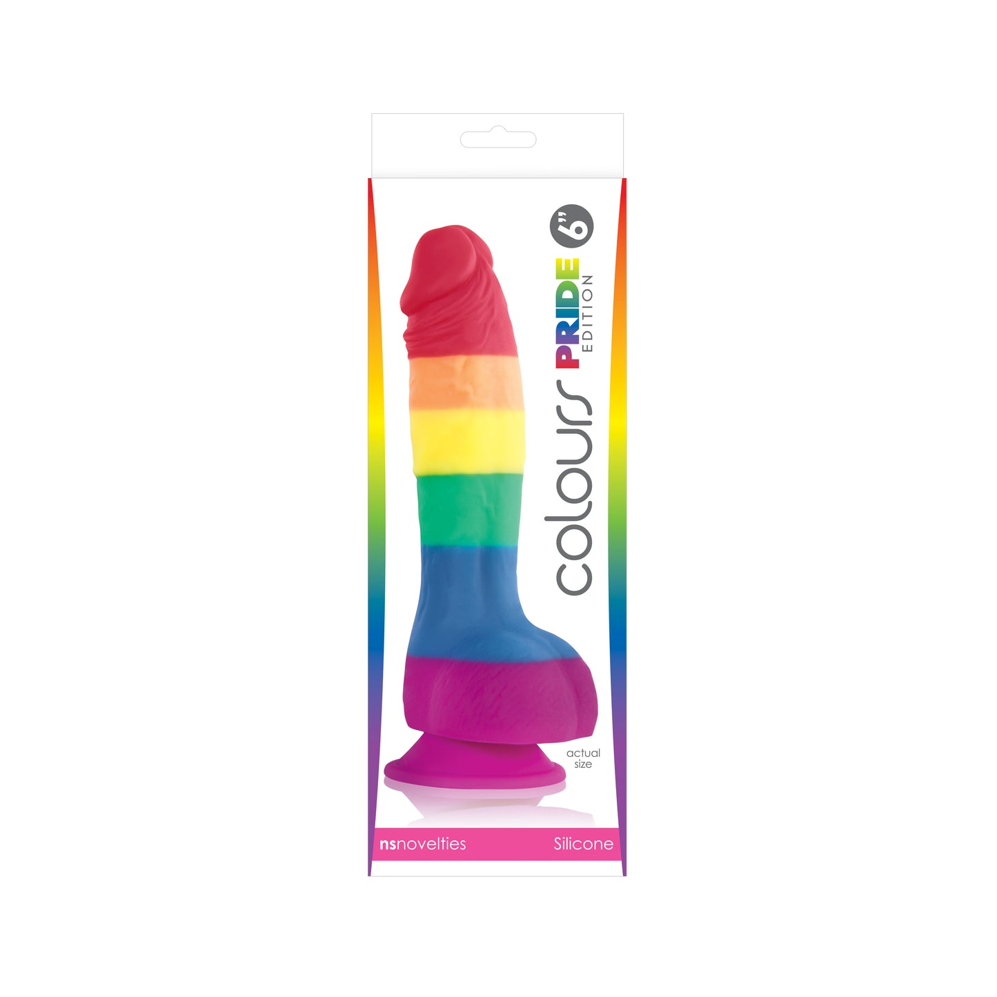 Colours Pride Edition - 6 Inch Dong - Rainbow by nsnovelties