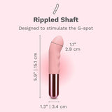 Le Wand Mini G-Thrill Rippled G-Spot Vibrator — Rechargeable - LW8015