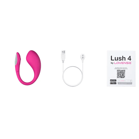 Lovense Lush 4 G-Spot Vibrator, App-Controlled — Pink - LS0456