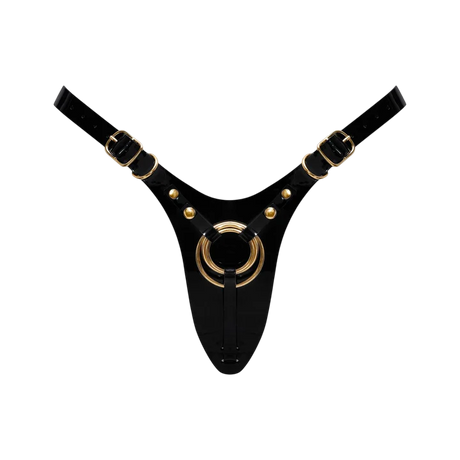 STRAP-ON-ME Fabulous Leatherette Harness — One Size Black - SM7470
