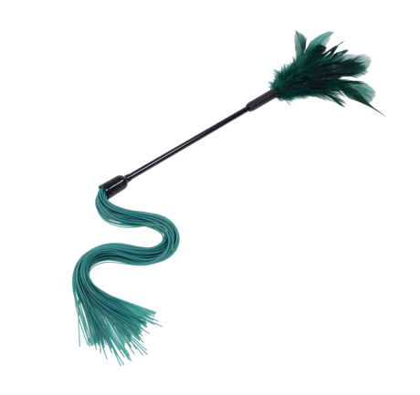 Sportsheets Indica Feather Tickler — Green Dual-Ended Teaser - SS10221
