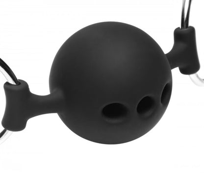 Hinder Silicone Breathable Ball Gag and Nipple Clamps by XR Brands