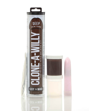 Clone-A-Willy Vibrating Replica Kit - Deep Skin Tone - BD7878