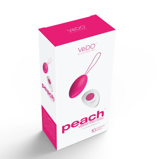 VeDO Peach Vibrating Egg — Foxy Pink - VI-B0309