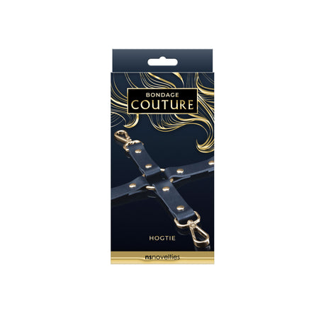 nsnovelties Bondage Couture Hog Tie - Blue, PU Synthetic - NSN-1306-67