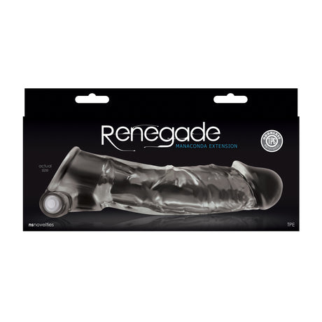 nsnovelties Renegade Manaconda Vibrating Penis Extension — Clear - NSN1115-41