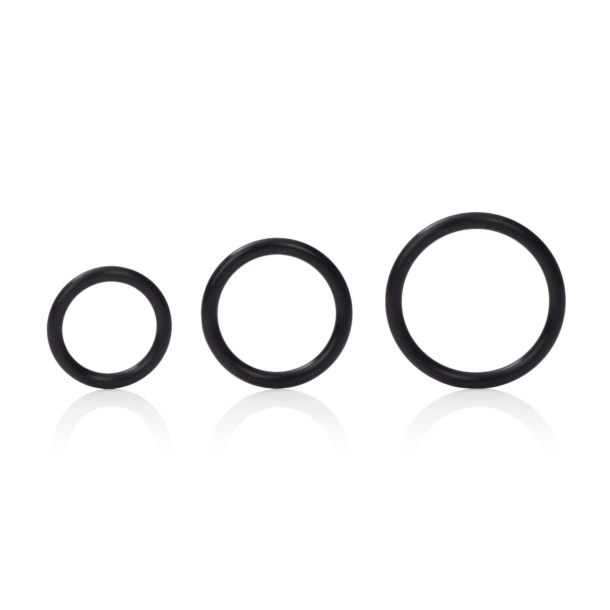 Silicone Support Rings - Black by CalExotics