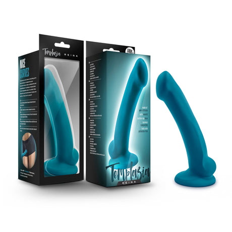 Blush Temptasia Reina Teal Anal Toy — 7.25-inch Shaft, Suction Base - BL-80232