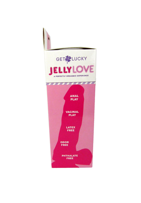Get Lucky Jelly Love 7" Dildo - Pink