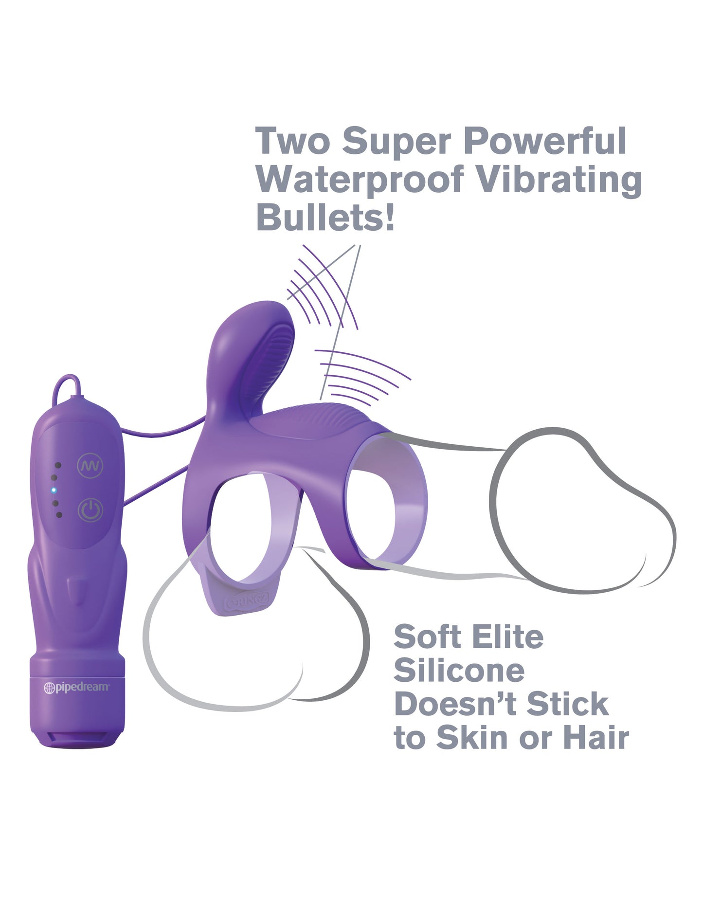 Fantasy C-Ringz Ultimate Couples Cage - Purple by Pipedream