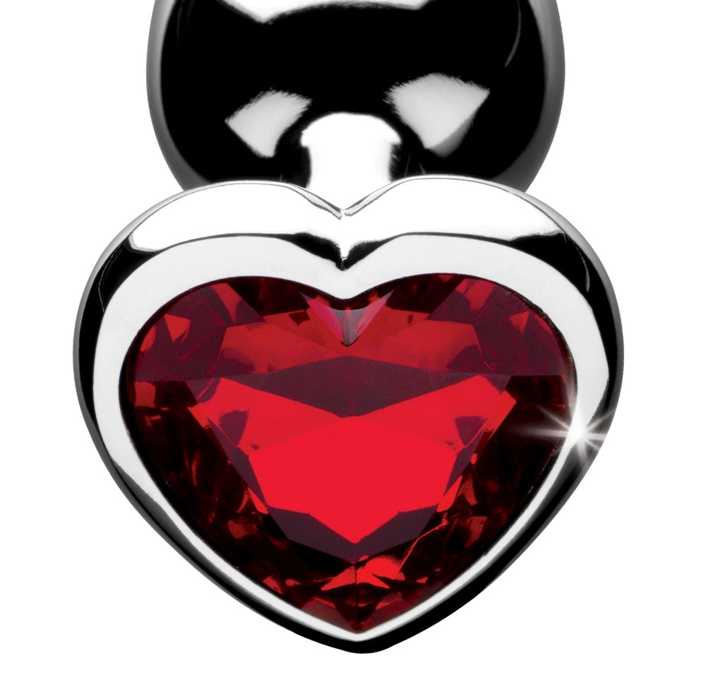 Red Heart Gem Anal Plug - Small by XR Brands