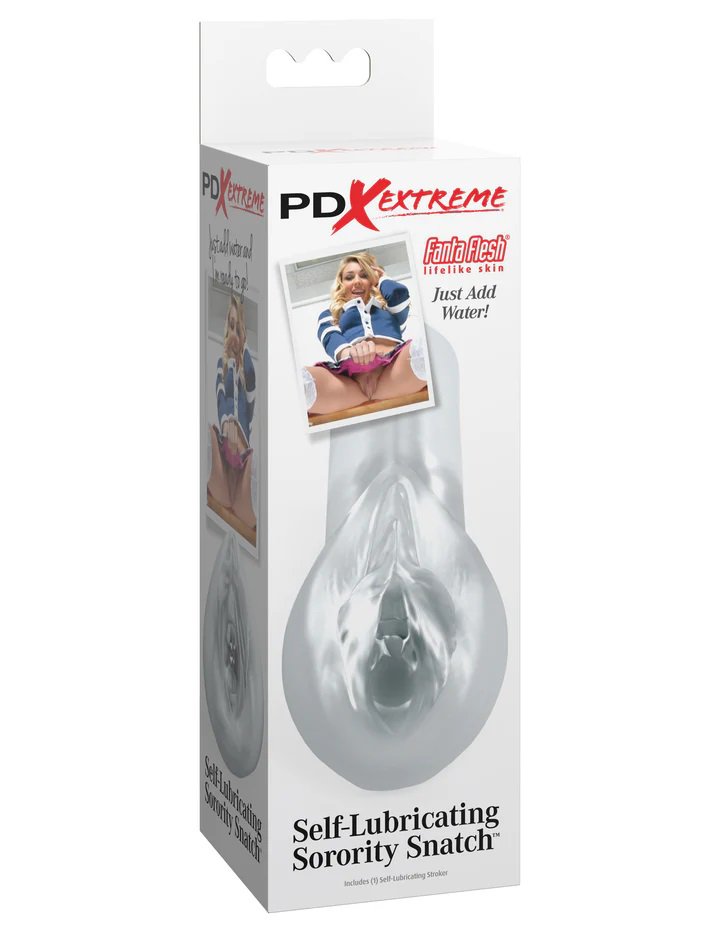 Pipedream PDX Extreme Self-Lubricating Stroker — Frosted, 5.3 in - PDRD422-20