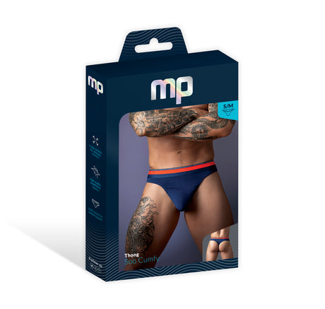 Male Power Soo Cumfy Thong — Small/Medium Navy - MP-412299NVSM